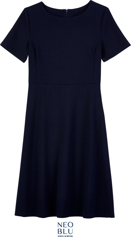 Dámské elegantní šaty s krátkým rukávem Neo Blu