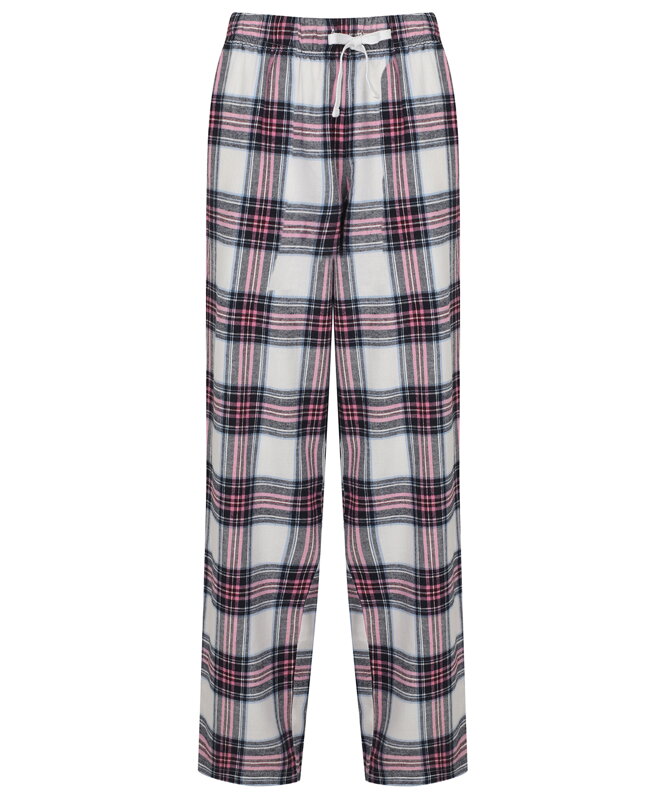 Dámské kárované pyžamové kalhoty na doma SkinniFit