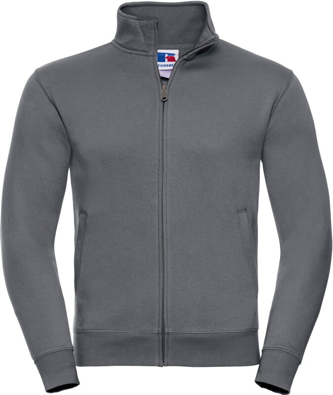 Pánská mikina na zip z česané bavlny authentic Russell Pánská mikina na zip z česané bavlny authentic Russell