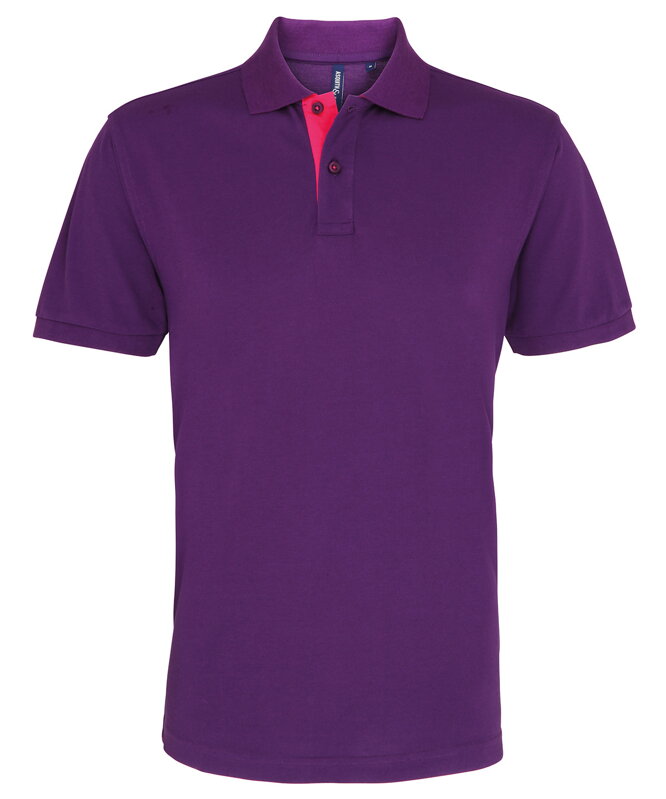 Kontrastní pánské polo od Asquith & Fox Kontrastní pánské polo od Asquith & Fox