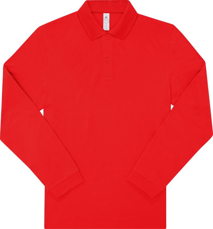 Pánské piqué polo s dlouhým rukávem B&C Pánské piqué polo s dlouhým rukávem B&C