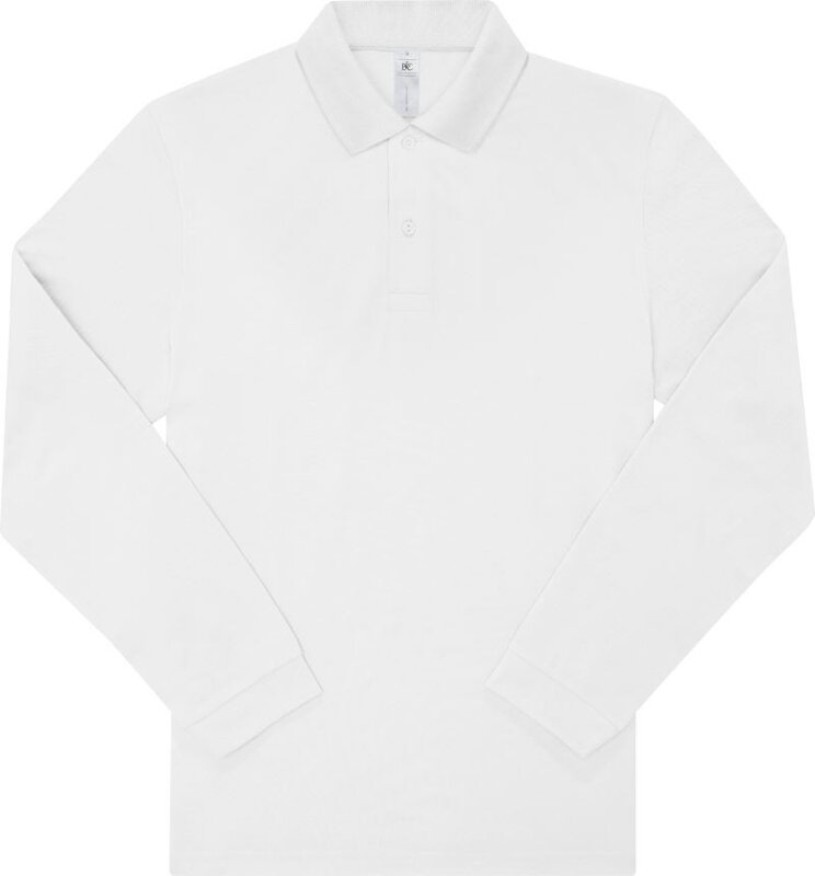 Pánské bavlněné piqué polo s dlouhým rukávem 210 B&C