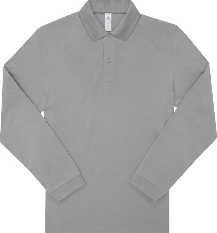 Pánské bavlněné piqué polo s dlouhým rukávem 210 B&C Pánské bavlněné piqué polo s dlouhým rukávem 210 B&C