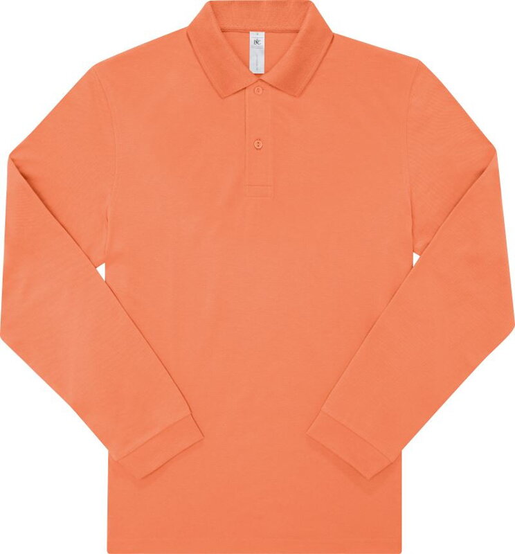 Pánské bavlněné piqué polo s dlouhým rukávem 210 B&C Pánské bavlněné piqué polo s dlouhým rukávem 210 B&C