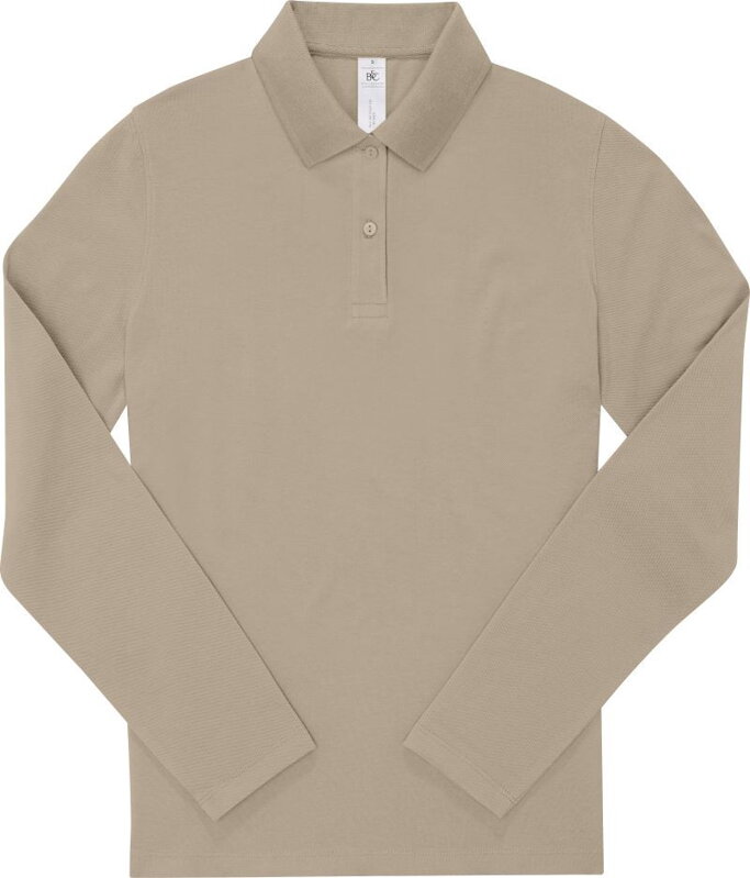 Dámské piqué polo s dlouhým rukávem B&C Dámské piqué polo s dlouhým rukávem B&C