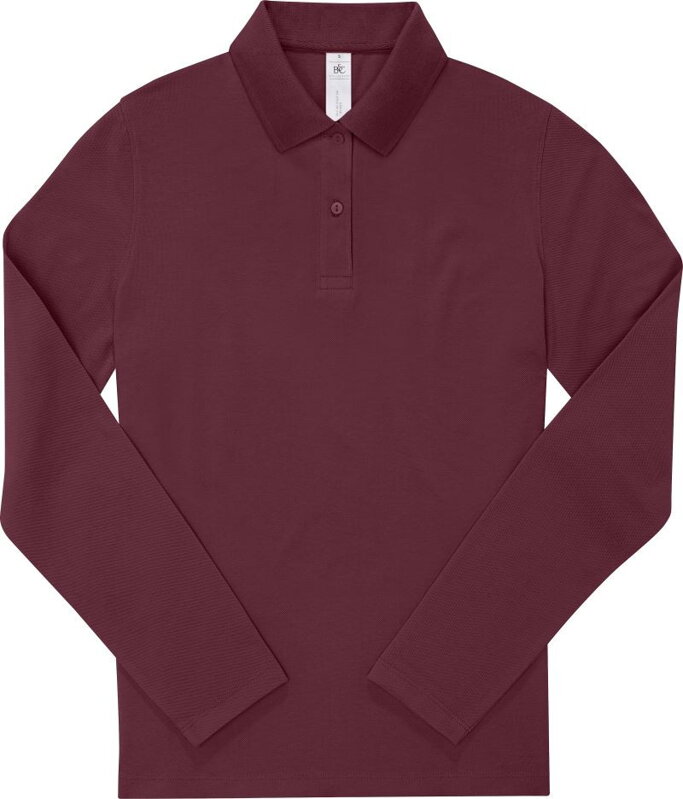 Dámské piqué polo s dlouhým rukávem B&C Dámské piqué polo s dlouhým rukávem B&C