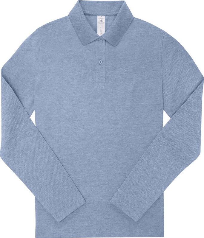 Dámské bavlněné piqué polo s dlouhým rukávem 210 B&C Dámské bavlněné piqué polo s dlouhým rukávem 210 B&C