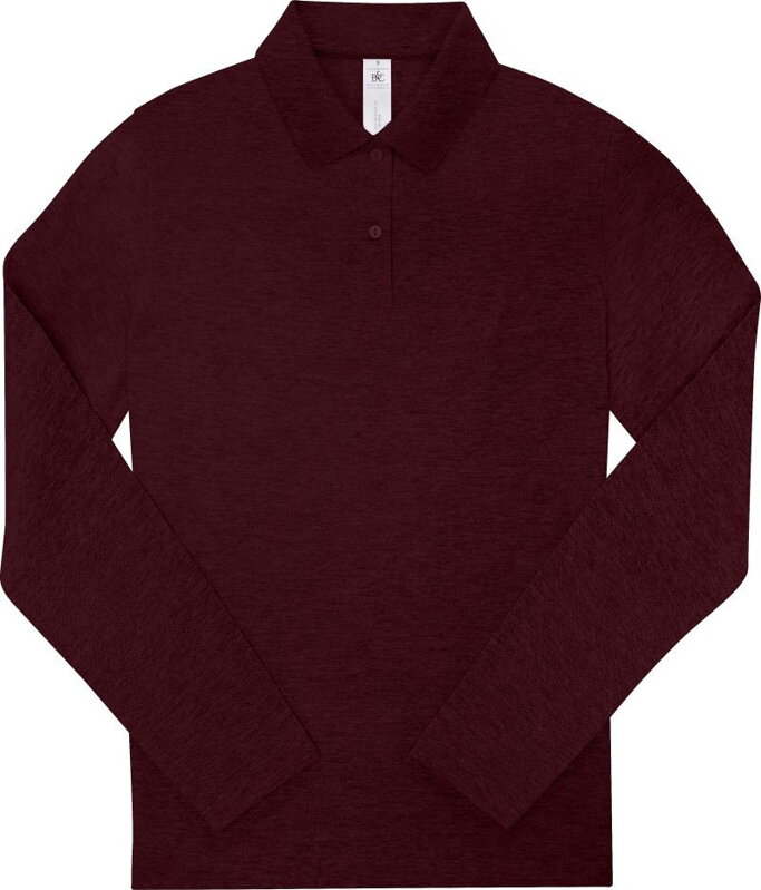 Dámské bavlněné piqué polo s dlouhým rukávem 210 B&C Dámské bavlněné piqué polo s dlouhým rukávem 210 B&C