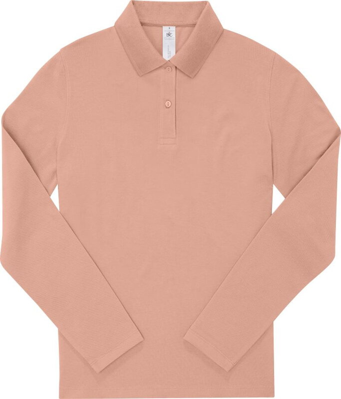Dámské bavlněné piqué polo s dlouhým rukávem 210 B&C Dámské bavlněné piqué polo s dlouhým rukávem 210 B&C
