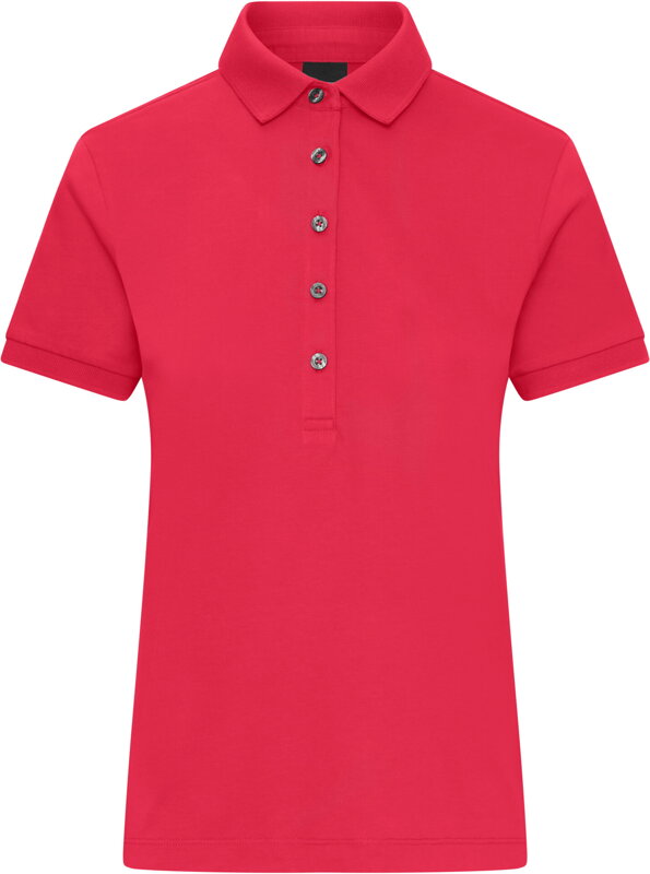 Dámské bavlněné polo přiléhavého střihu na 3 knoflíky James Nicholson Dámské bavlněné polo přiléhavého střihu na 3 knoflíky James Nicholson