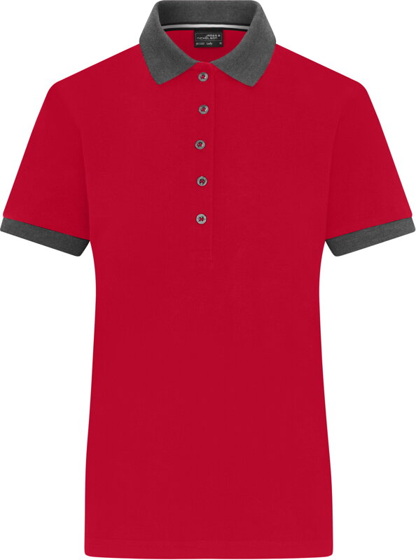 Dámské kontrastní bavlněné polo James & Nicholson Dámské kontrastní bavlněné polo James & Nicholson