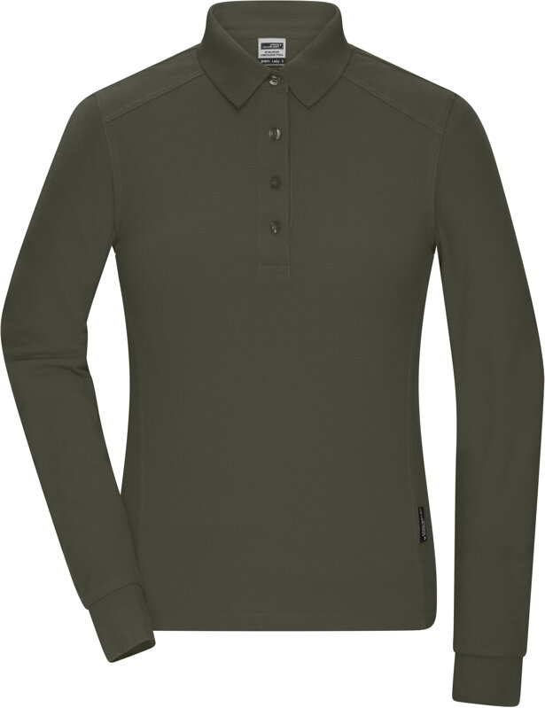 Dámské pracovní polo tričko s dlouhým rukávem James & Nicholson Dámské pracovní polo tričko s dlouhým rukávem James & Nicholson