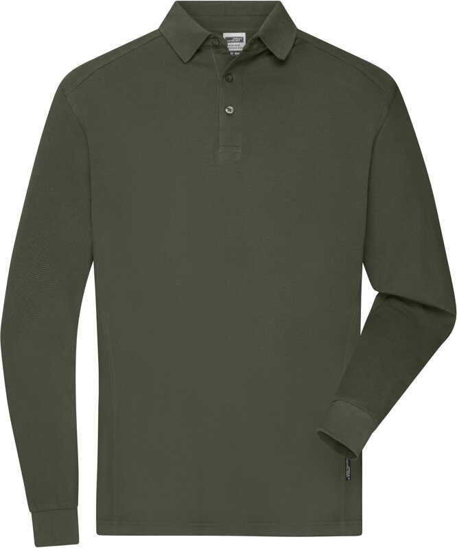 Pánské pracovní polo s dlouhým rukávem James & Nicholson Pánské pracovní polo s dlouhým rukávem James & Nicholson
