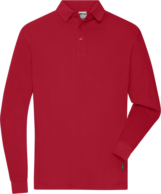 Pánské pracovní polo s dlouhým rukávem James & Nicholson Pánské pracovní polo s dlouhým rukávem James & Nicholson