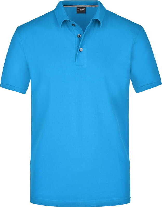 Pánské piqué polo z bavlny 3 knoflíky krátký rukáv James Nicholson Pánské piqué polo z bavlny 3 knoflíky krátký rukáv James Nicholson