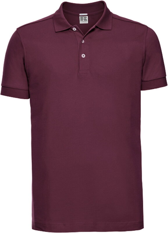 Russell pánské elastické polo bavlna & Lycra® delší střih Slim fit