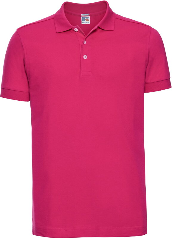 Russell pánské elastické polo bavlna & Lycra® delší střih Slim fit