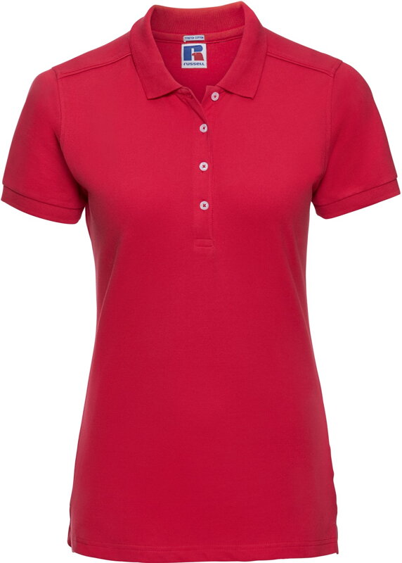 Russell dámské elastické polo bavlna & Lycra® delší střih Slim fit Russell dámské elastické polo bavlna & Lycra® delší střih Slim fit