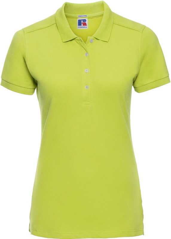 Russell dámské elastické polo bavlna & Lycra® delší střih Slim fit