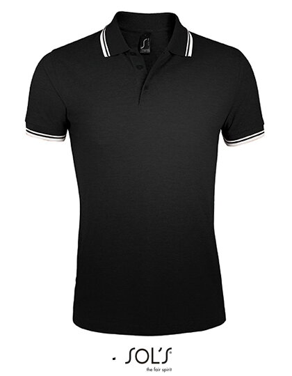 Přiléhavé pánské polo s kontrastními prvky SOL´S