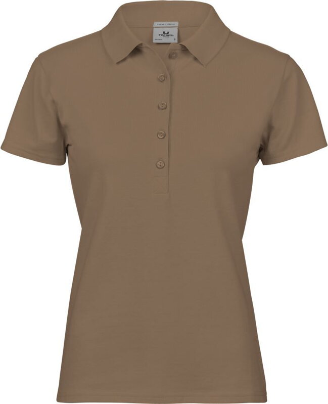 Tee Jays dámské elastické polo krátký rukáv zapínání 5 knoflíčků