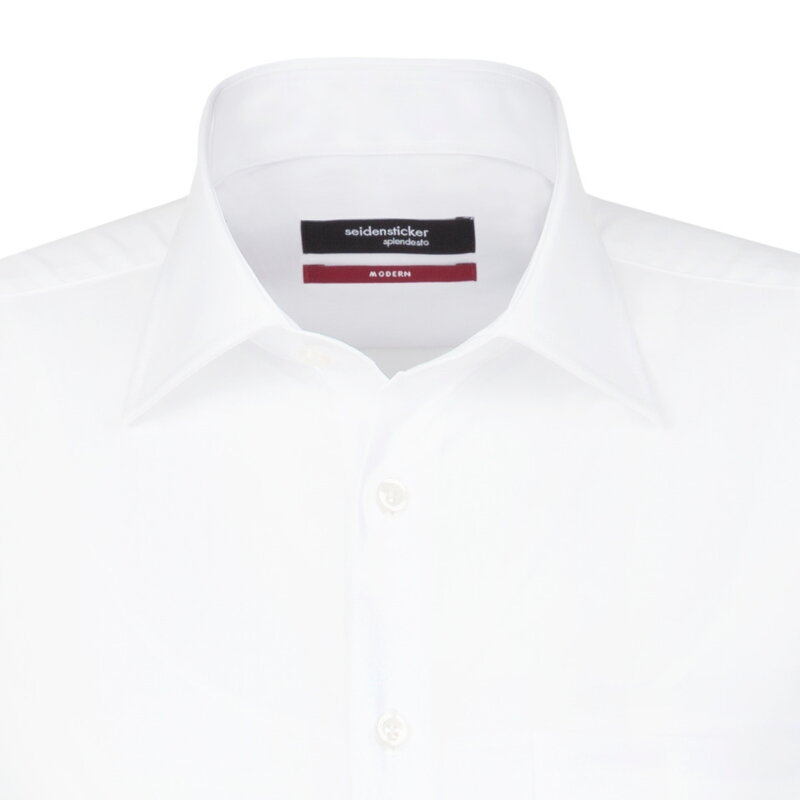 Pánská bílá nežehlivá košile Regular fit Seidensticker prodloužený rukáv 70 cm