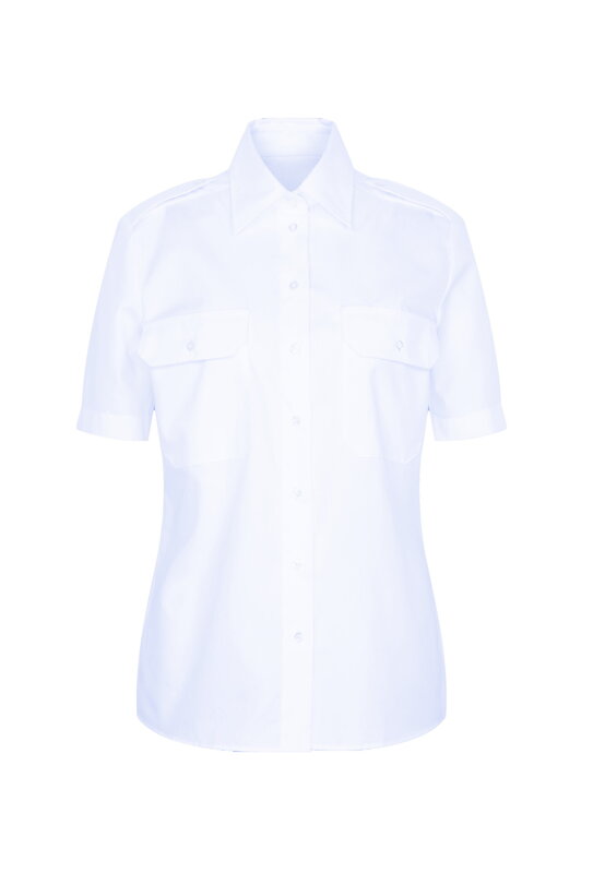 Dámská pilotka slim fit s krátkým rukávem v modré barvě 100 % bavlna Seidensticker Dámská pilotka slim fit s krátkým rukávem v modré barvě 100 % bavlna Seidensticker