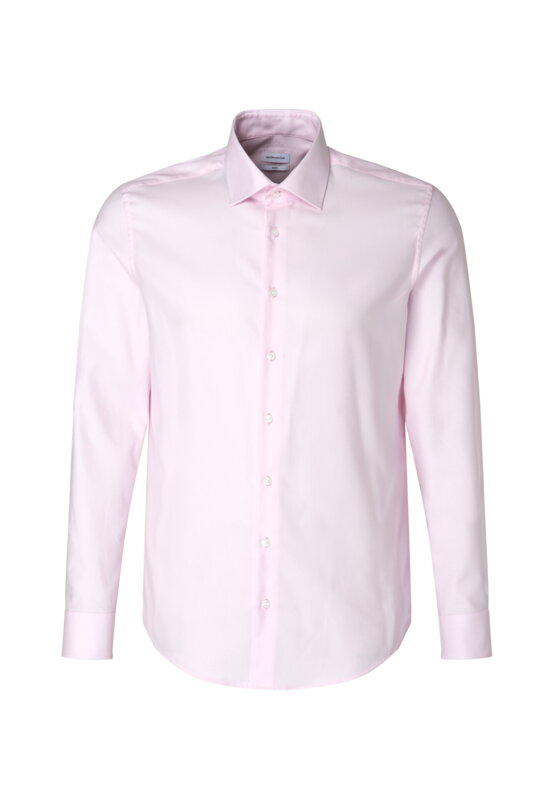 Seidensticker pánská růžová slim fit košile Cover Easy Care