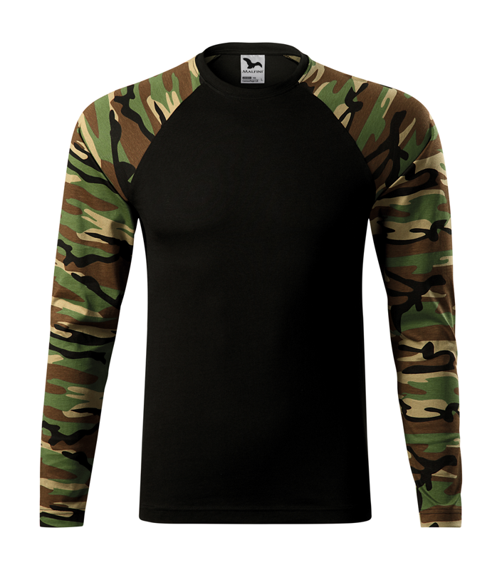 Pánské tričko s dlouhým rukávem Camouflage Malfini Pánské tričko s dlouhým rukávem Camouflage Malfini