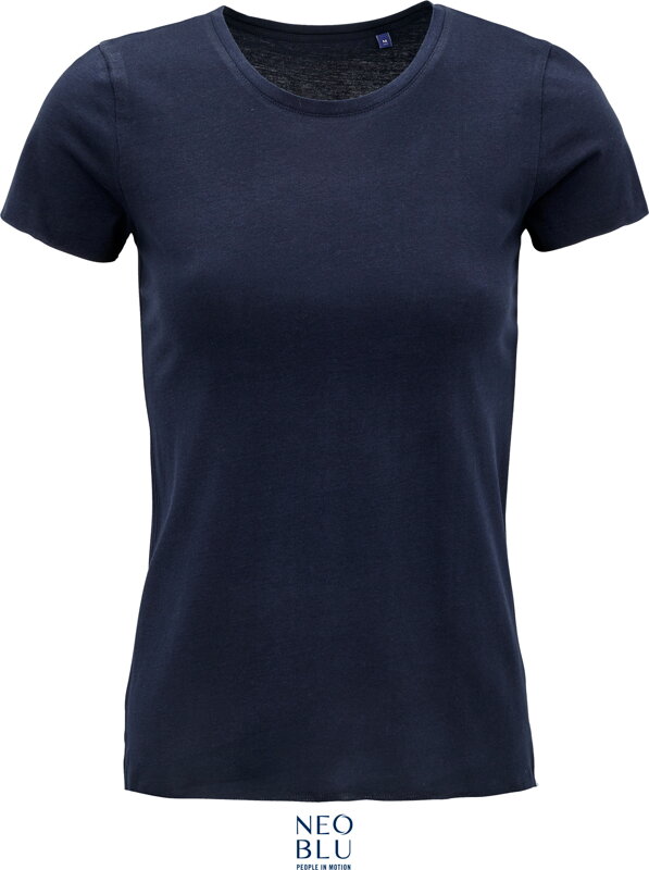 Dámské tričko s krátkým rukávem Leonard Neo Blu 100% bio bavlna