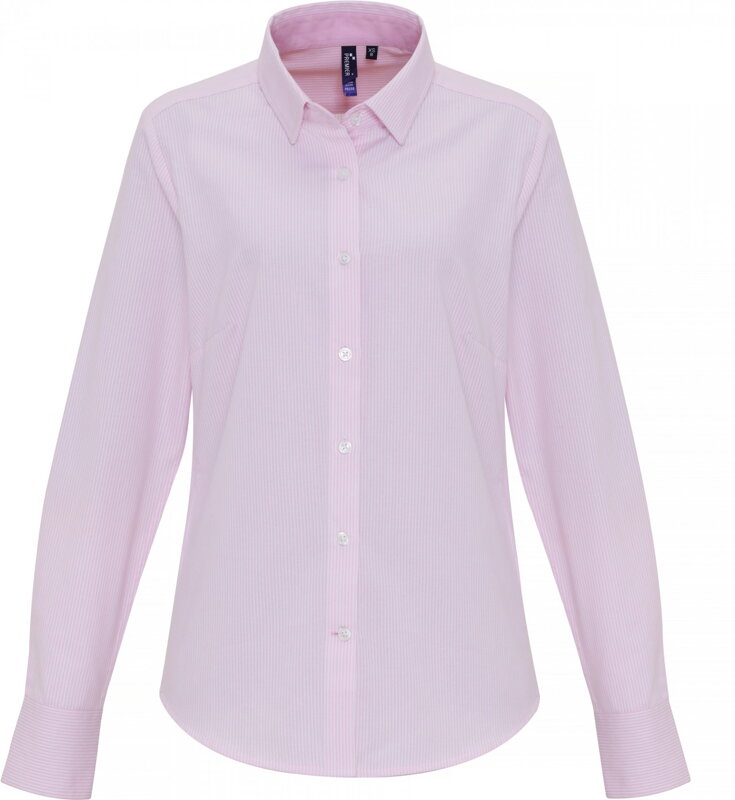 Dámská proužkovaná košile s kontrastem Oxford classic fit Easy Care Premier Stripes Dámská proužkovaná košile s kontrastem Oxford classic fit Easy Care Premier Stripes