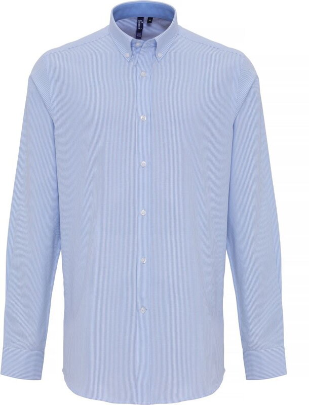 Pánská proužkovaná košile s kontrastem Oxford classic fit Easy Care Premier Stripes