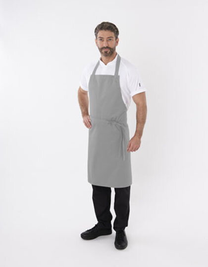 Jednoduchá dlouhá zástěra s laclem Dennys London Jednoduchá dlouhá zástěra s laclem Dennys London
