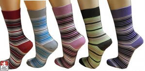 Ponožky dámské barevné 1 pár (Velikost 37-38)