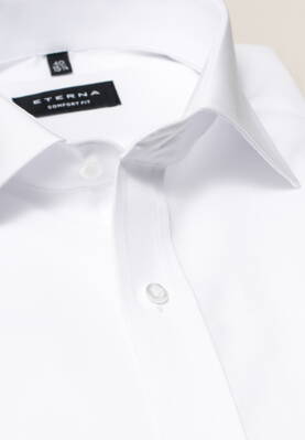 ETERNA Comfort Fit bílá košile pánská dlouhý rukáv Popelín s kapsičkou