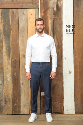 Pánské oblekové kalhoty Germanin Neo Blu