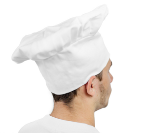 Kuchařská čepice vysoká bílá