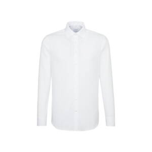 Pánská bílá business nežehlivá košile Shaped fit s dlouhým rukávem Seidentsticker