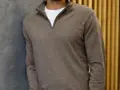 Pánský svetr 1/4 zip merino vlna Copenhagen Brook Taverner